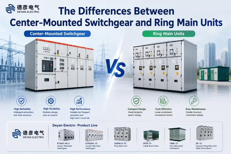 Differentiae Inter Centri-elevatae Switchgear et Ring Main Unitates