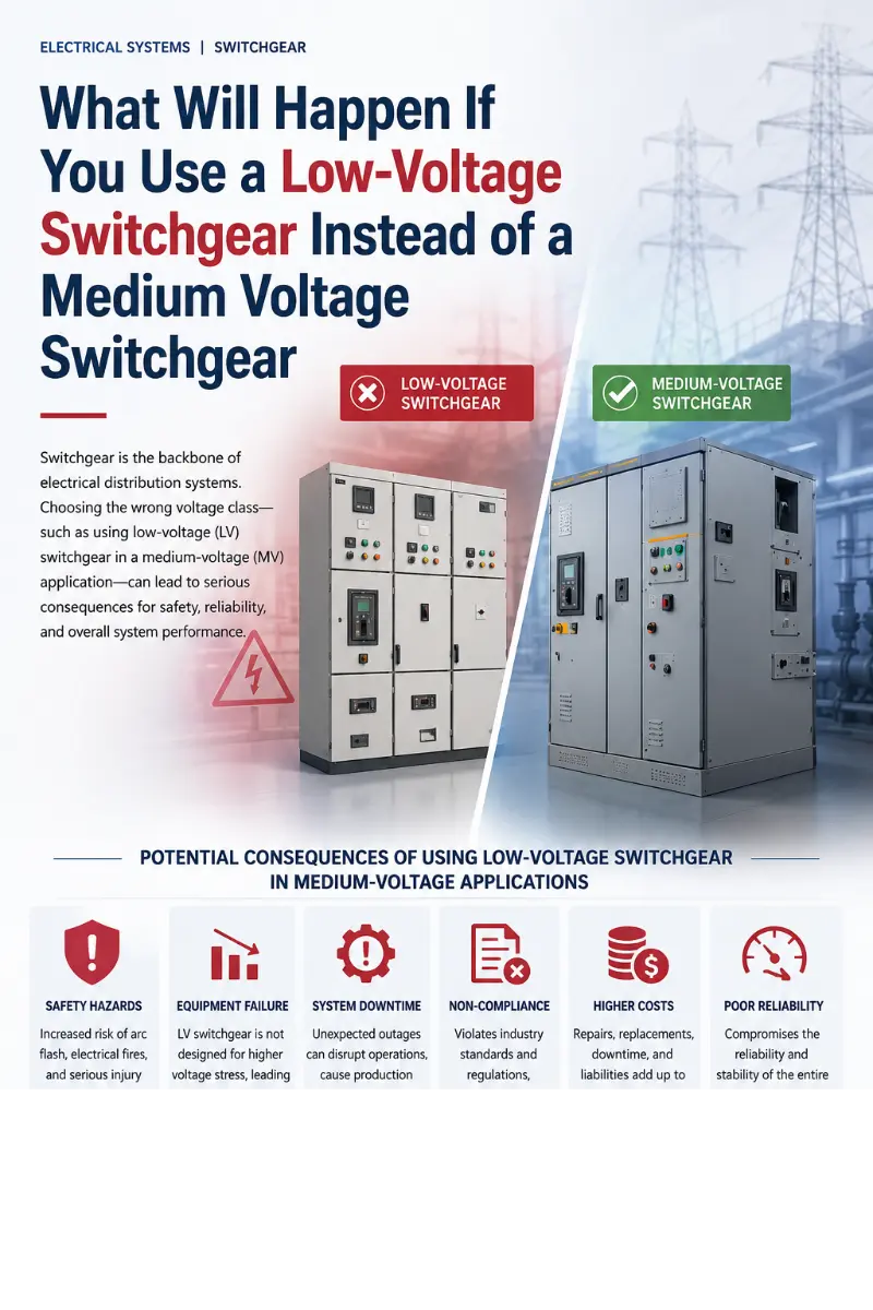 Quid fiet si uteris Loco mediae intentionis Switchgear humili intentione Switchgear?