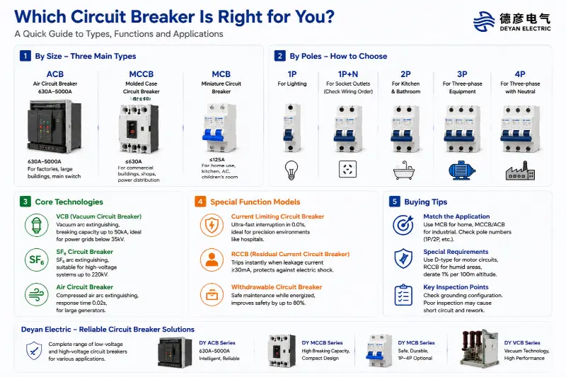 A Guide ad Circuit Breaker Electio: Quod Type tibi fas est?